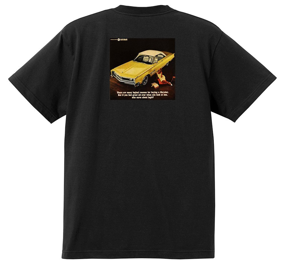 アドバタイジング クライスラー Ｔシャツ 1487 黒 1965 インペリアル ニューポート ニューヨーカー 300 サラトガ ウィンザー_画像1