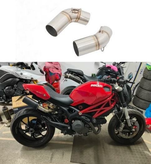 【新品送料無料】[ドゥカティ ドカティー カーボンスリップオンマフラー モンスター659 696 795 1100 hypermotard 796 2008-2014]._画像9