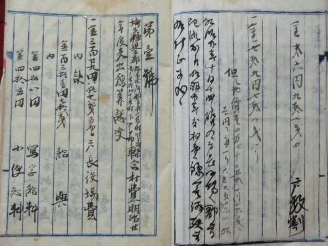 豪華 旗本領沼上村古文書○明治20年 諸綴込 32丁 児玉郡沼上村