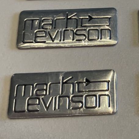 マークレビンソン エンブレム2枚セット 新品未使用　アルミ製　レクサスにピッタリ！