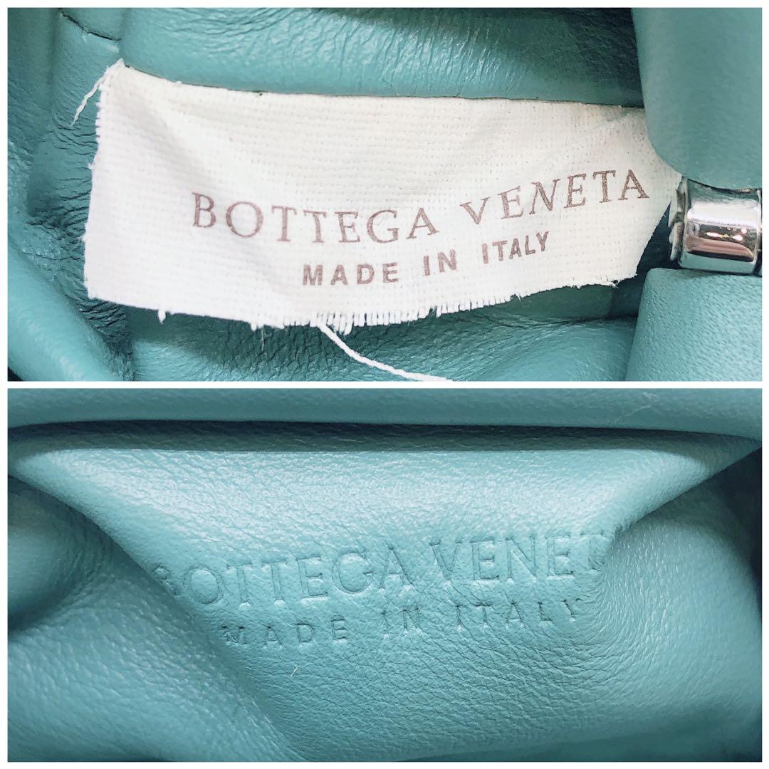 素敵な VENETA BOTTEGA ボッテガヴェネタ 青系 レザー 水色 ショルダー