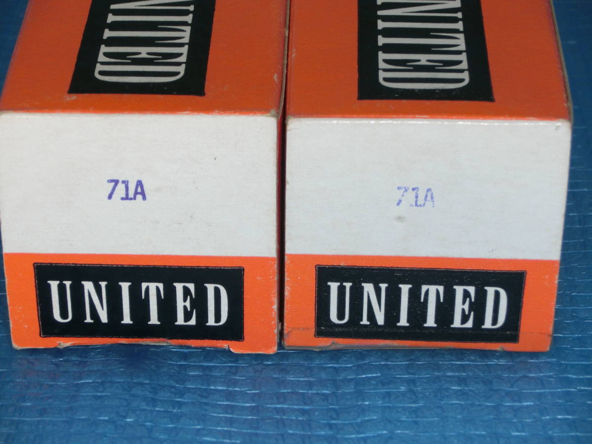 71A 真空管 ２本セット UNITED ELECTRON MADE IN USA 音出し動作確認済