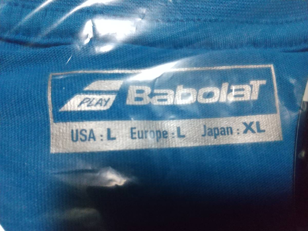 ■海外限定発売■BABOLAT（バボラ）Exercise Logo Tシャツ（US/EU：L）Blueの画像7