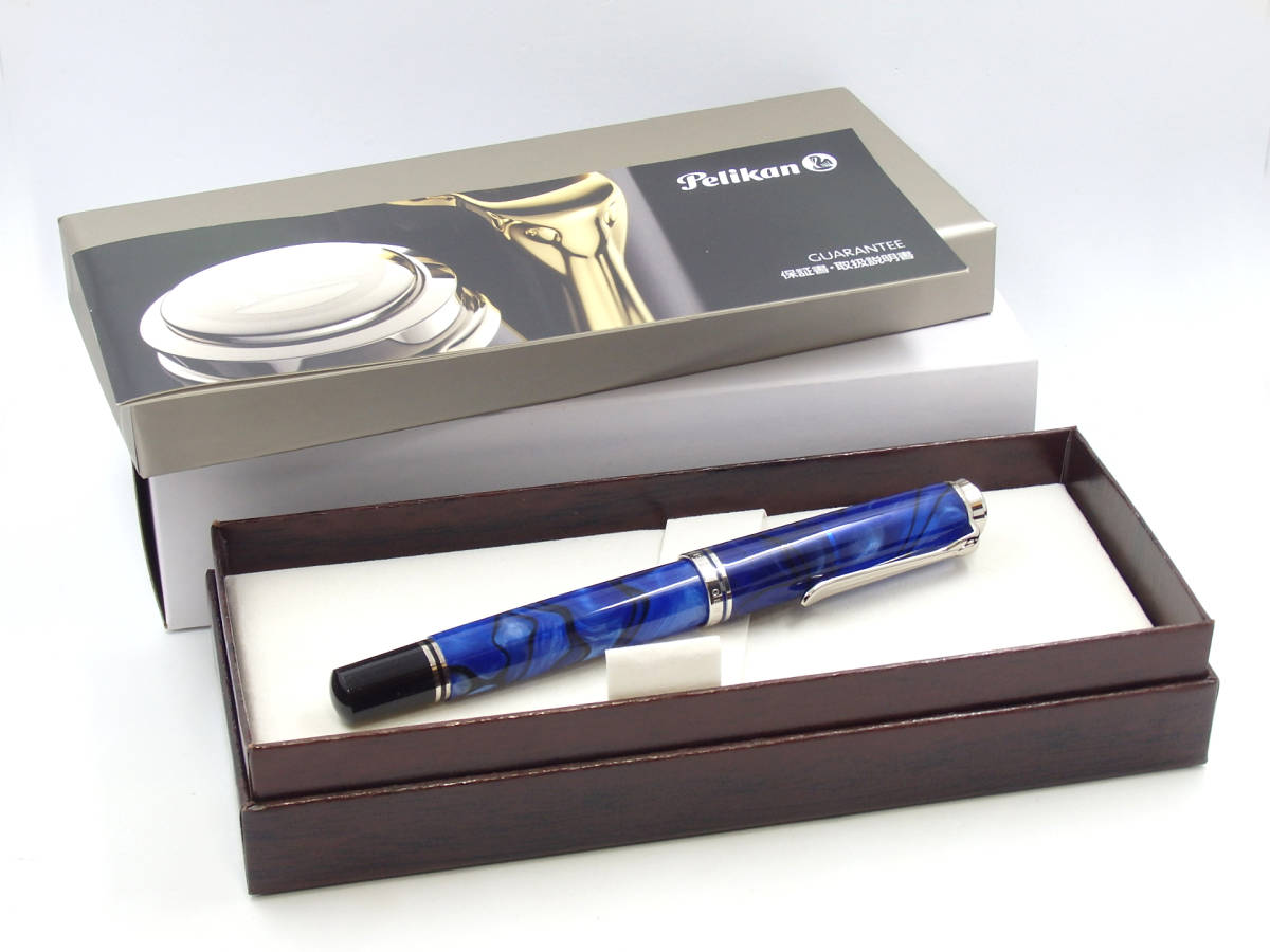 G44539☆PELIKAN ペリカン 万年筆 スーベレーン ブルー・オ・ブルー 箱