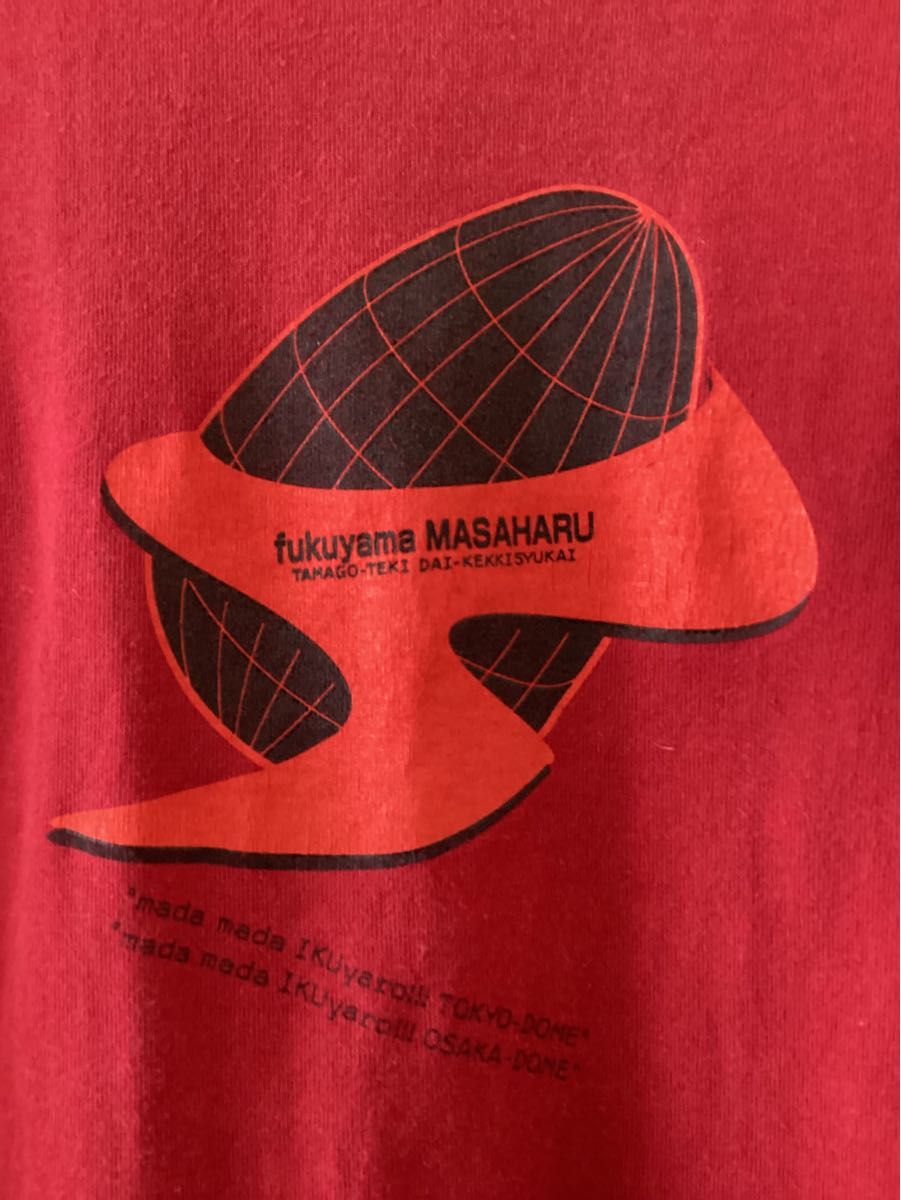 福山雅治 ライブ Tシャツ 半袖Tシャツ レッド 赤|Yahoo!フリマ 福山雅治 ライブ Tシャツ 半袖Tシャツ レッド 赤|Yahoo!フリマ