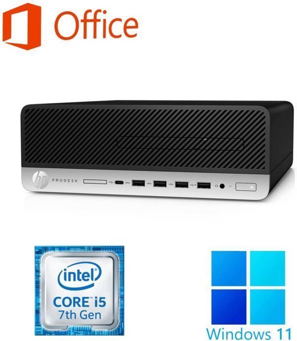 【サポート付き】HP 600G3 Windows11 大容量SSD:1TB 大容量メモリー:8GB Office 2019 Core i5 & 最新版 ゲーミングマウス X9 USB有線_画像3