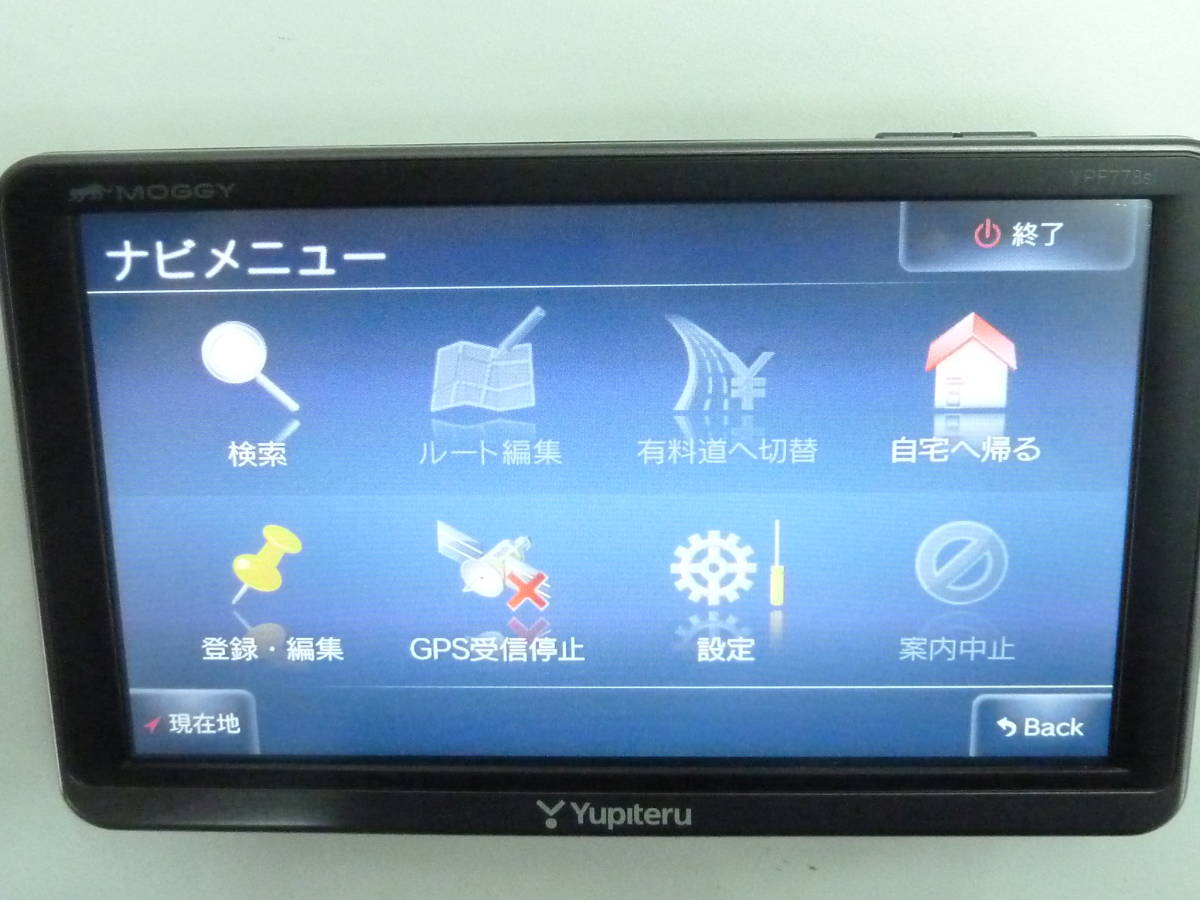 S ☆彡ユピテル ポータルカーナビ YPF778si 7.0V型 中古品 通電OK☆彡