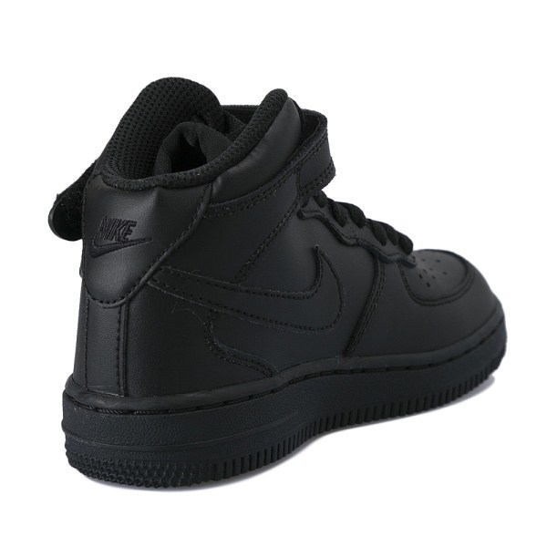 16cm●NIKE FORCE 1 MID (PS) 314196-004 Black　ナイキ フォース 1 ミッド 黒 AF1 AIRFORCE キッズ ベビー 1982年 リンクコーデ _画像3