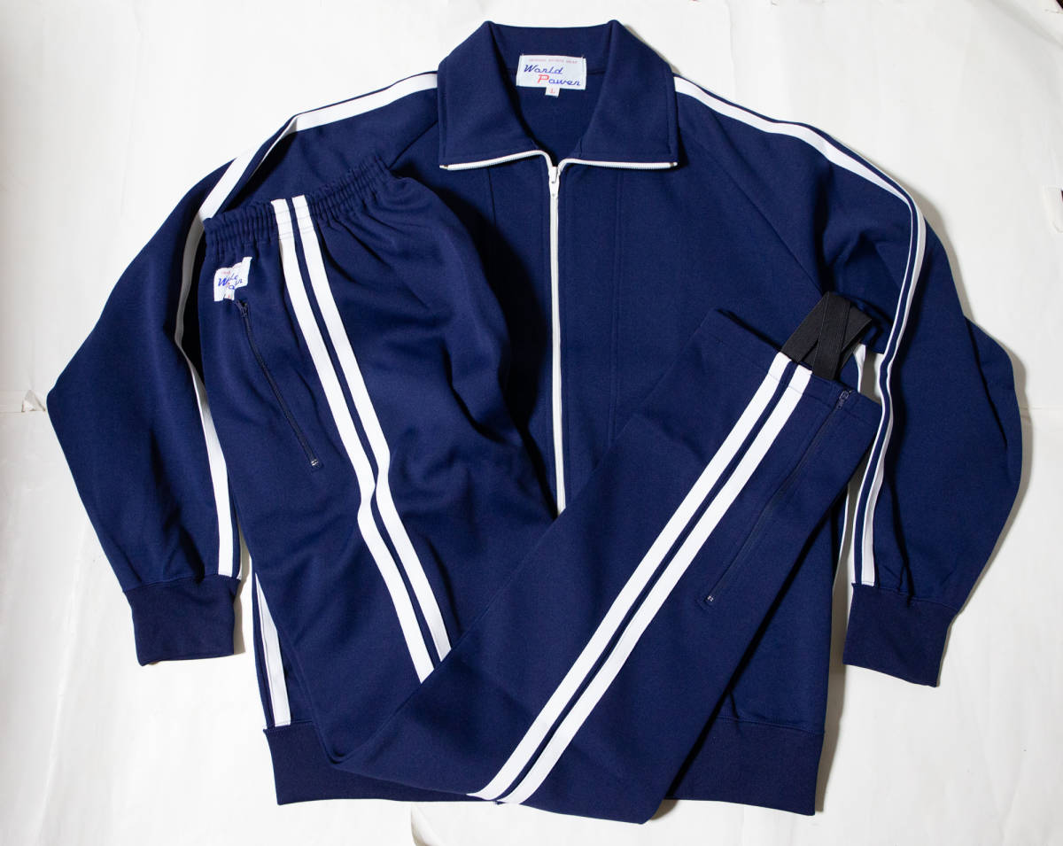 Yahoo!オークション - 体操服 学校ジャージ上下 紺×白2本線 L Yahoo!オークション - 体操服 学校ジャージ上下 紺×白2本線 L