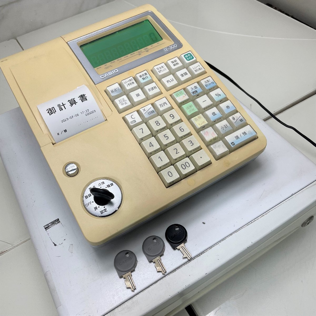 CASIOレジスターTE-300 品 - 店舗用品