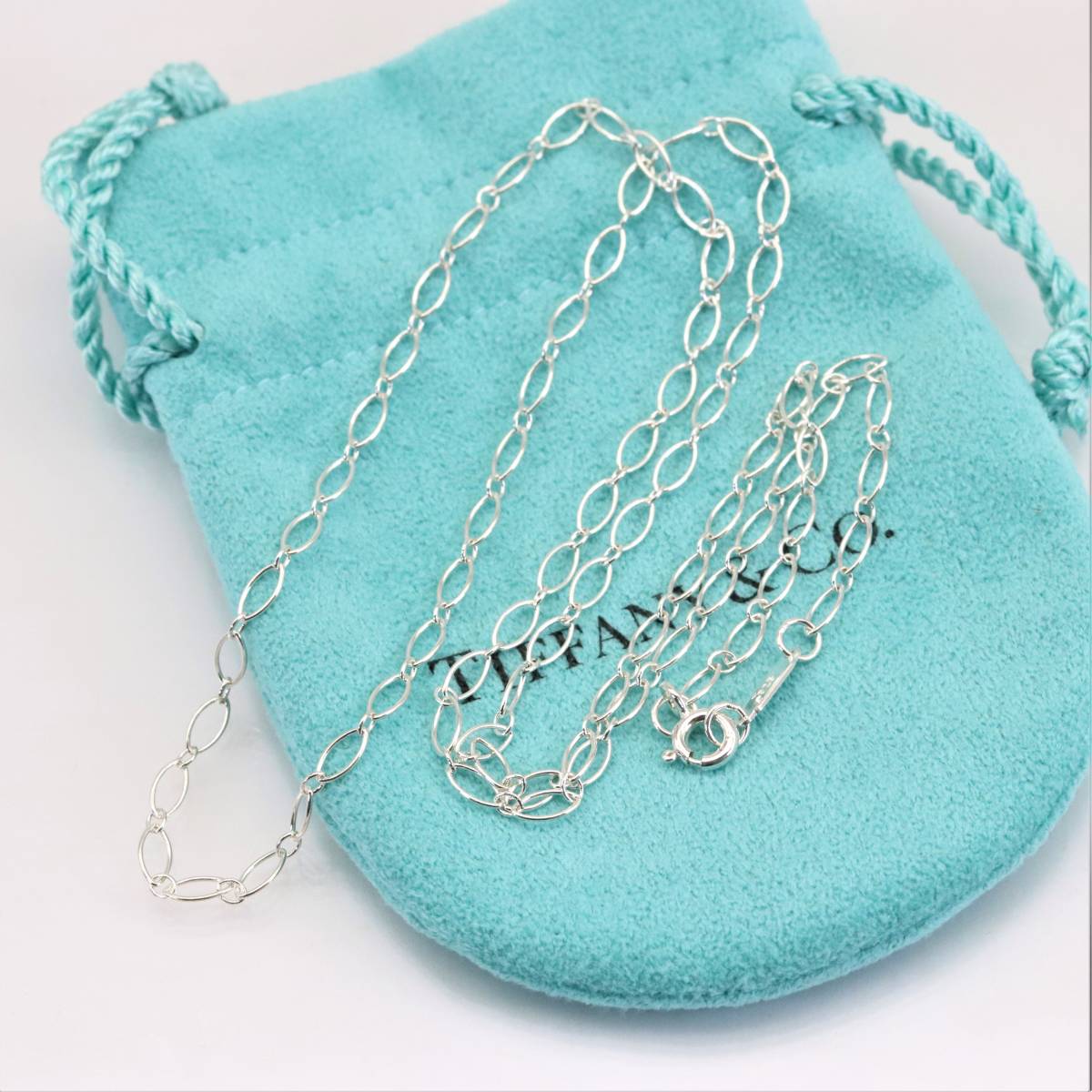 オリジナル 美品 ティファニー Co. & Tiffany シルバー925 50cm