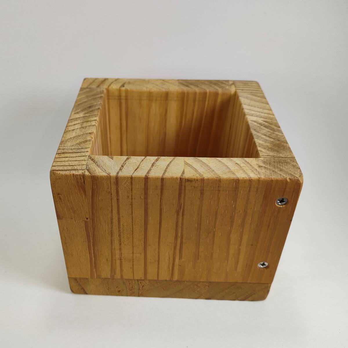自作木製の箱升のような箱固定具| JChere雅虎拍卖代购