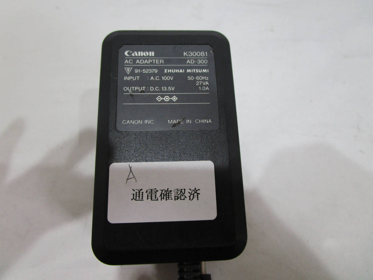 Canon AD-300 ACアダプタ 13.5V 1.0A 通電確認済 管理番号AC-402_画像2