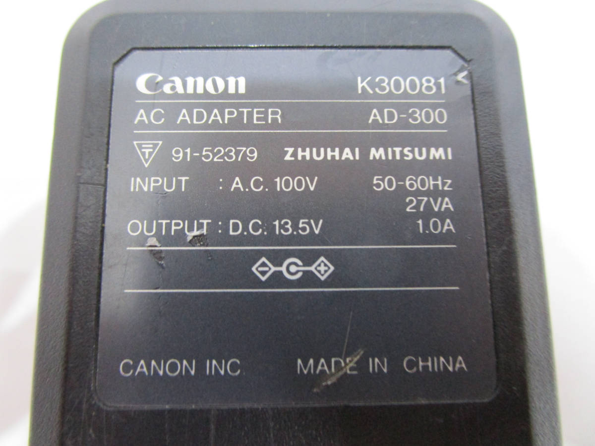 Canon AD-300 ACアダプタ 13.5V 1.0A 通電確認済 管理番号AC-402_画像3