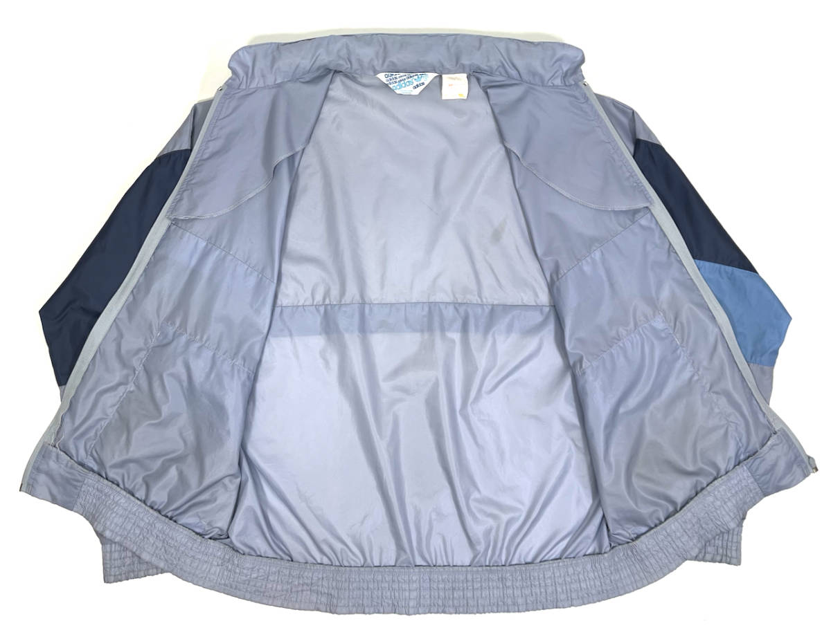 1980s adidas Nylon jacket M(大きめ) ヴィンテージアディダス ナイロンジャケット 切替 トラックジャケット_画像3