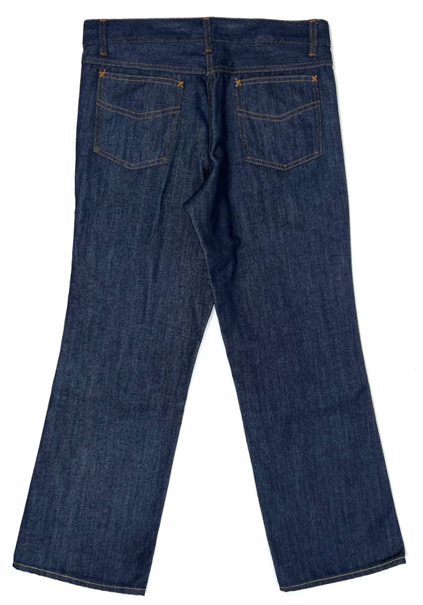 美品 1980s Sears Work pants W33 L28 Dark indigo シアーズ ワークパンツ ポリエステルパンツ ダークインディゴ ヴィンテージ_画像2