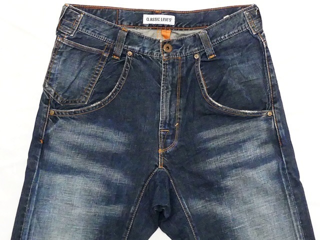 即決★リーバイス509★W30 廃盤 サルエルパンツ Levis フラップポケット メンズ オレンジパッケージ デニム シンチバック 縦落ち ハチノス