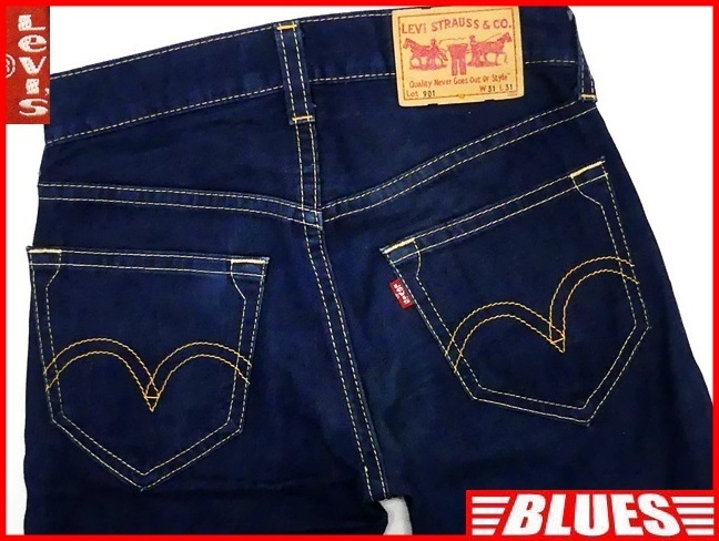 即決★リーバイス901★W31 濃紺 ローライズ ジーンズ Levis メンズ ボタンフライ ストレート デニム ジーパン ボトムス パンツ_画像1