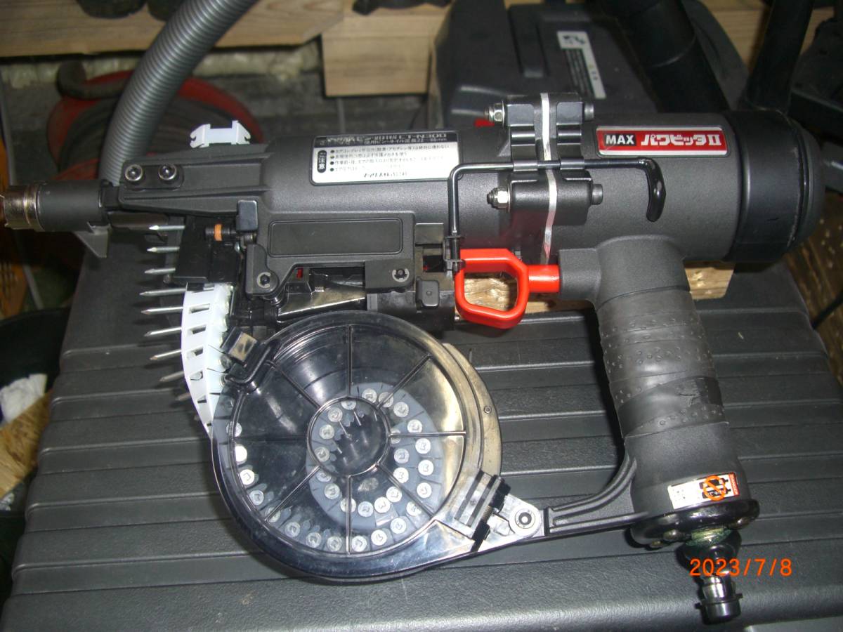魅了 送料無料【即決】MAX エアコンクリートピン打ち機 CT-N300 動作品 O/H済 ピン付き 動作動画あり エア釘打機 魅了 送料無料【即決】MAX エアコンクリートピン打ち機 CT-N300 動作品 O/H済 ピン付き 動作動画あり エア釘打機