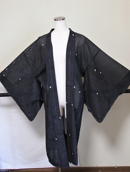 驚きの価格  新品　お仕立て上がり　洗える長羽織　夏物　絽　国内手縫い仕立 コート、道中着