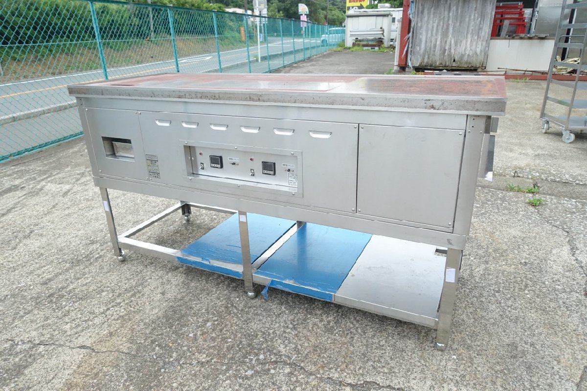 静岡県発 W1650 押切電機 電気式 鉄板焼きグリラー OEGX-1660C3 静岡県発 W1650 押切電機 電気式 鉄板焼きグリラー OEGX-1660C3