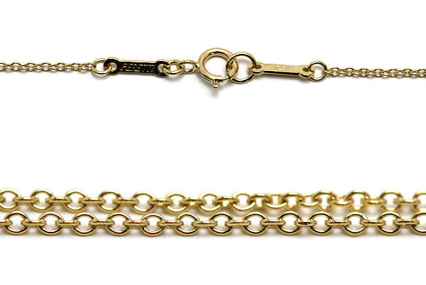 Tiffany&Co. ティファニー 5連オープンハート ネックレス 約41cm 約6.8g K18 18金 ゴールド 20486_画像5