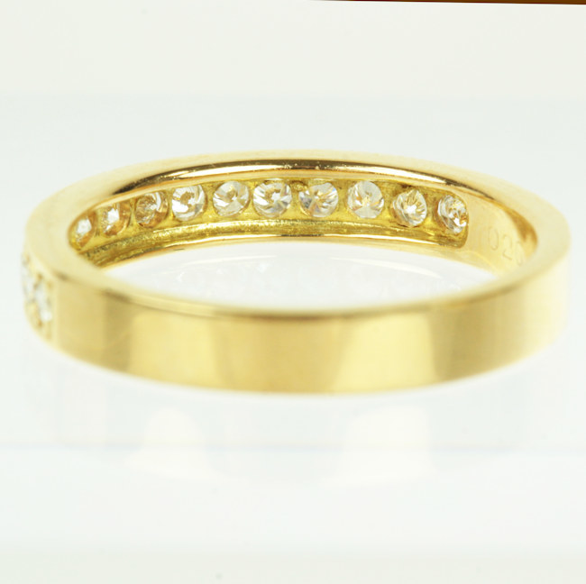 品質満点! 0.26ct ダイヤモンド リング ハーフエタニティ K18 20587