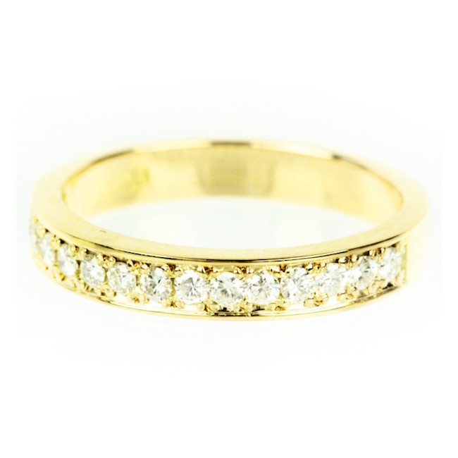品質満点! 0.26ct ダイヤモンド リング ハーフエタニティ K18 20587