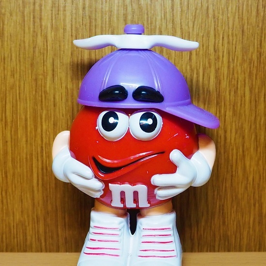 エムアンドエムズ　 フィギュア　レッド　プロペラ　帽子　パープル　m&m　m&m’ｓ　アドバタイジング　アメリカ　アメトイ　ミールトイ_画像5