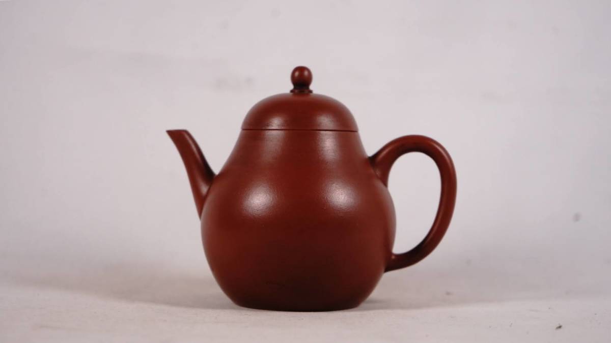 0805-11 唐物朱泥急須刻あり一勺水之多孟臣在銘茶道具煎茶道具中国古