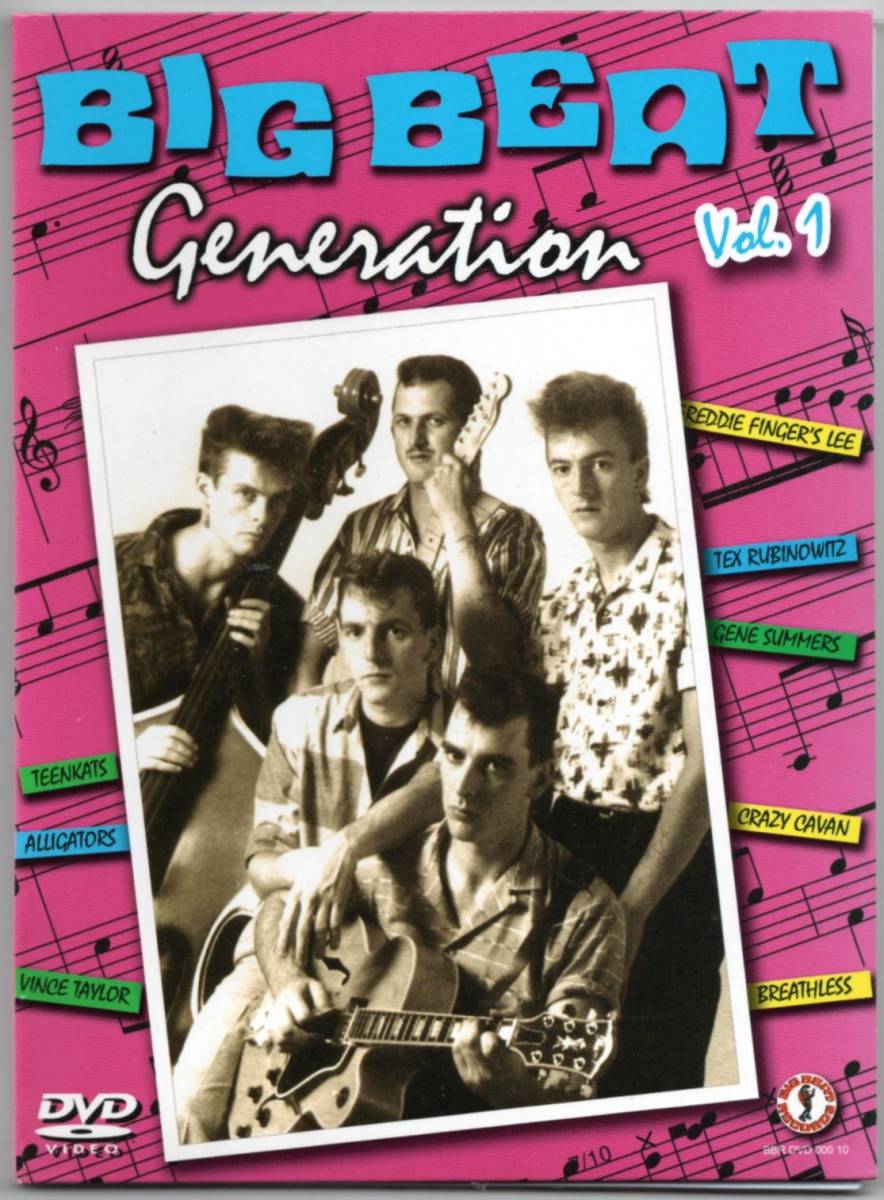 貴重盤 / VA - BIG BEAT STORY GENERATION VOL.1 (DVD) / Les Alligators / Crazy Cavan / Breatless / LES TEENKATS / ネオロカビリー_画像1