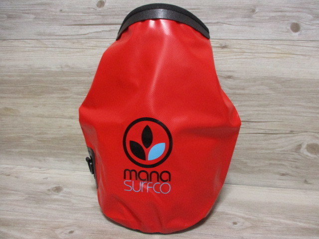 MANA SURF CO★15L 防水 小物入れ★マナサーフ ウォーター プルーフ バッグ 小型 ショルダー レッド 赤★遊泳/アウトドア/釣り/他 即決 R13