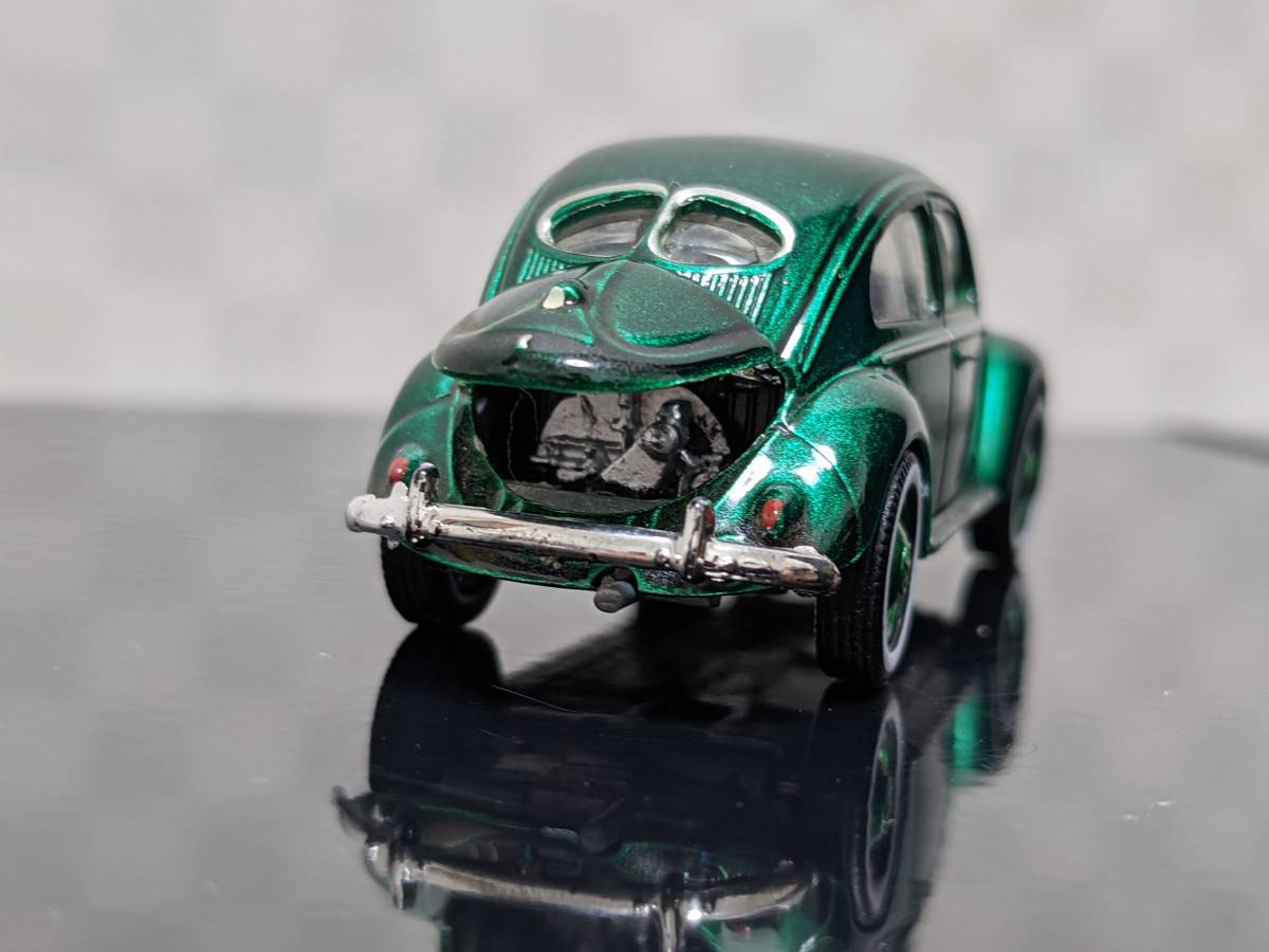 green light 1/64 minicar Volkswagen Beetle green machine 