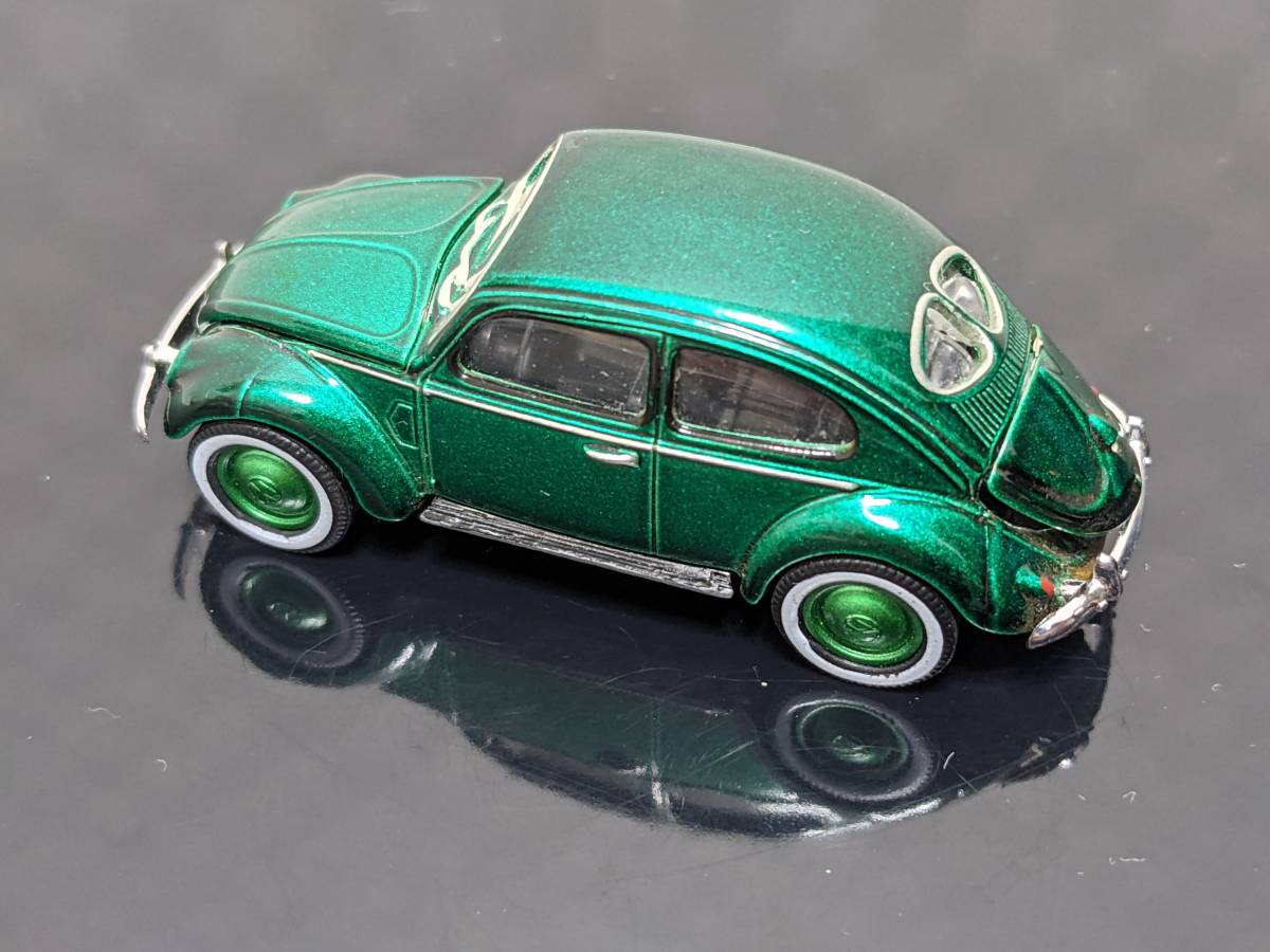  green light 1/64 minicar Volkswagen Beetle green machine 