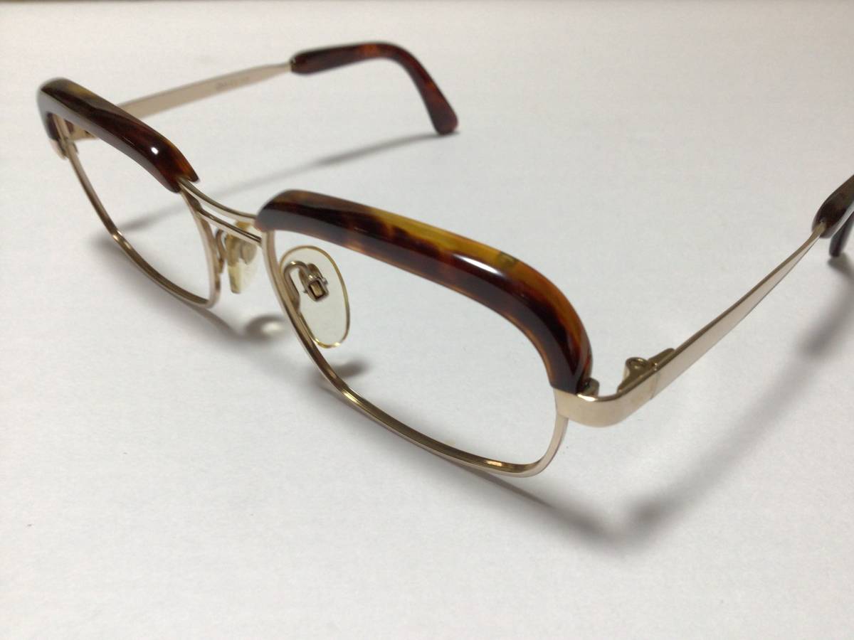 新品●未使用● RODENSTOCK MUSETTEヴィンテージ 高級品 本鼈甲 (中トロ甲) 10K 1／２０金張 サーモントレディースフレームの画像2