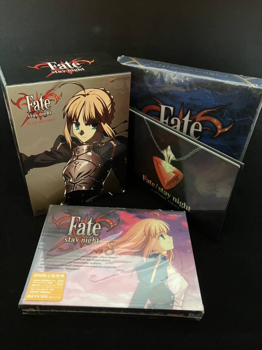 美品Fate/stay night DVD 初回限定版BOX特典付1〜6巻+8巻7巻抜け