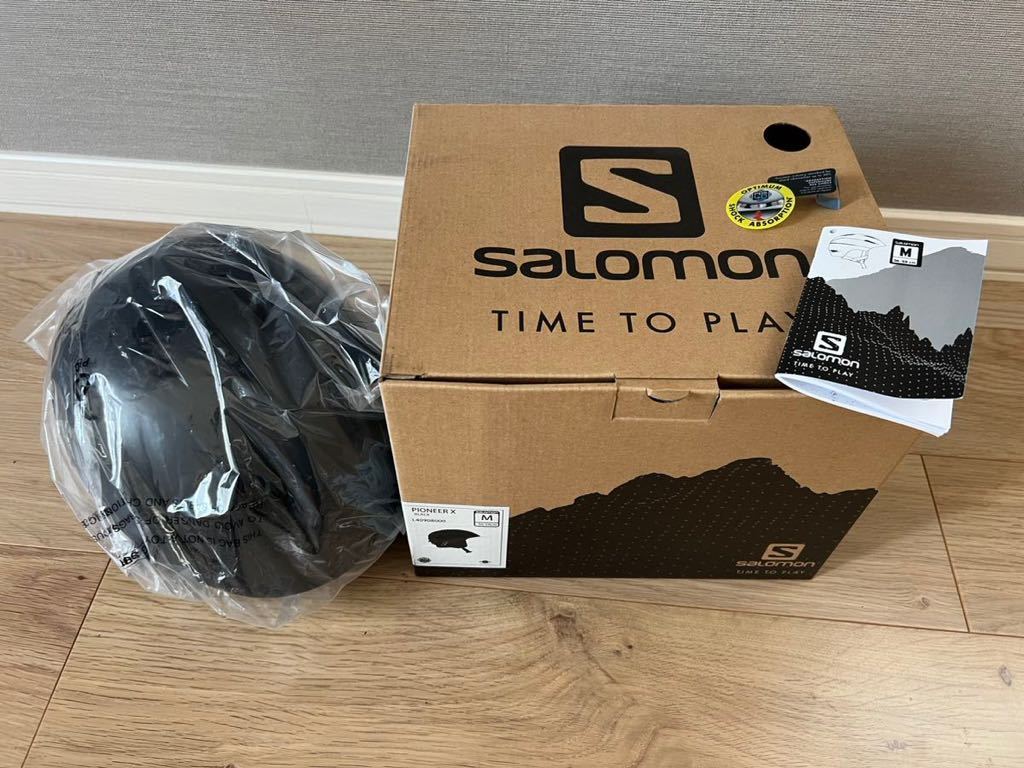 超美品 サロモン SALOMON PIONEER X ヘルメットM パイオニア ブラック 