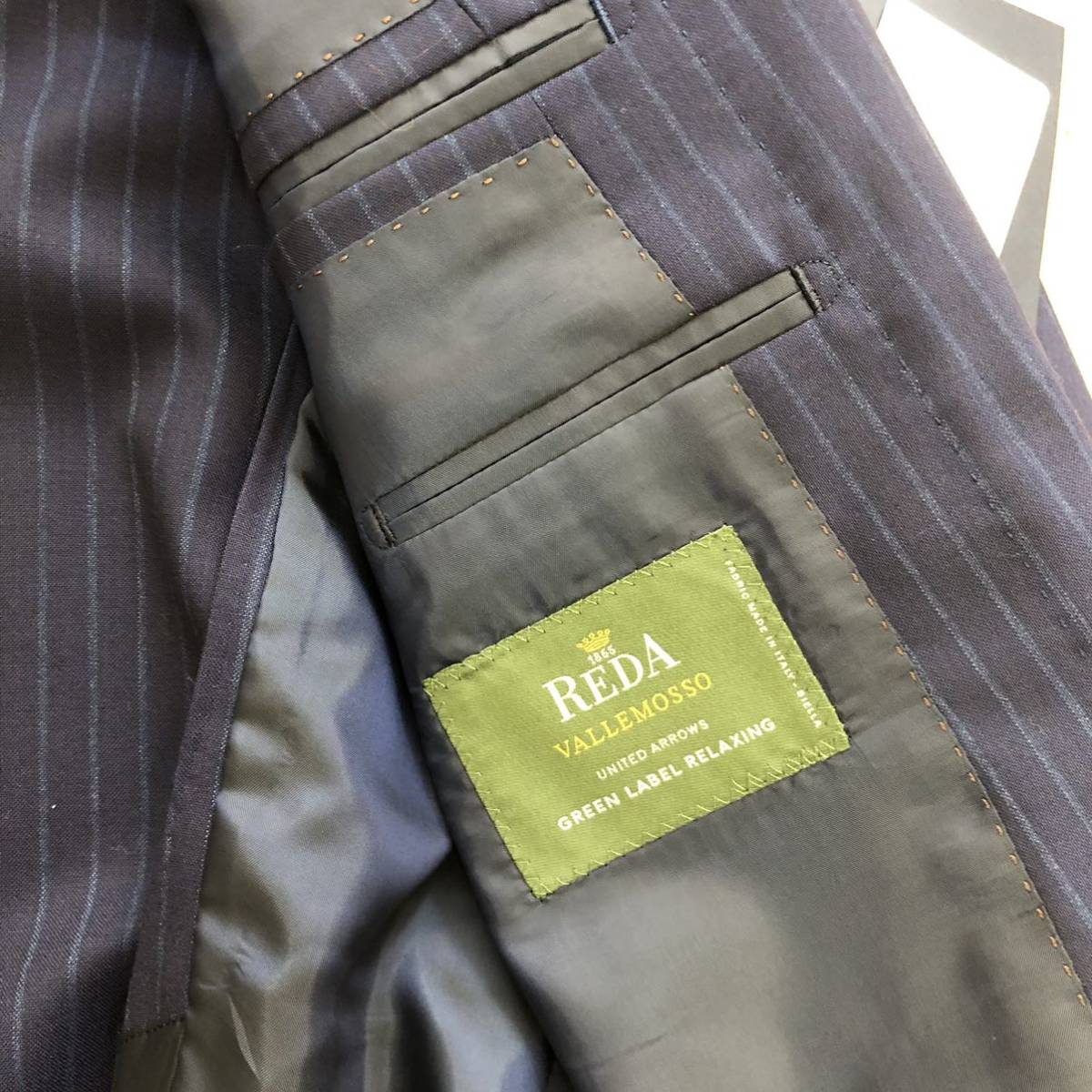 REDA×green label relaxing setup suit chock stripe suit 