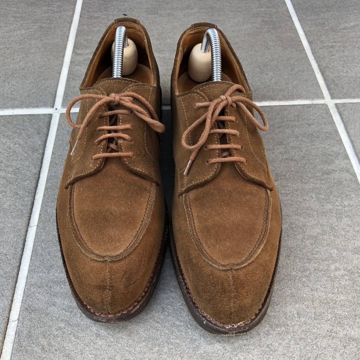 Lloyd Footwear Crockett&Jones ブラウン スエードUチップ_画像1