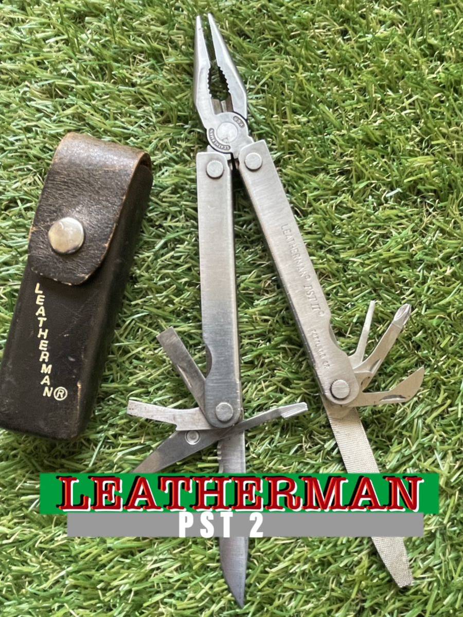 LEATHERMAN PSTⅡ（Pocket Survival Tool）専用レザー製シース付　レザーマン マルチプライヤー