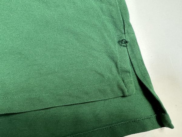 ☆ビッグサイズ US古着 POLO Ralph Lauren ラルフローレン ポロシャツ ポニーロゴ 刺繍 グリーン緑【XL】鹿の子　　　　　◆3932◆_ダメージ