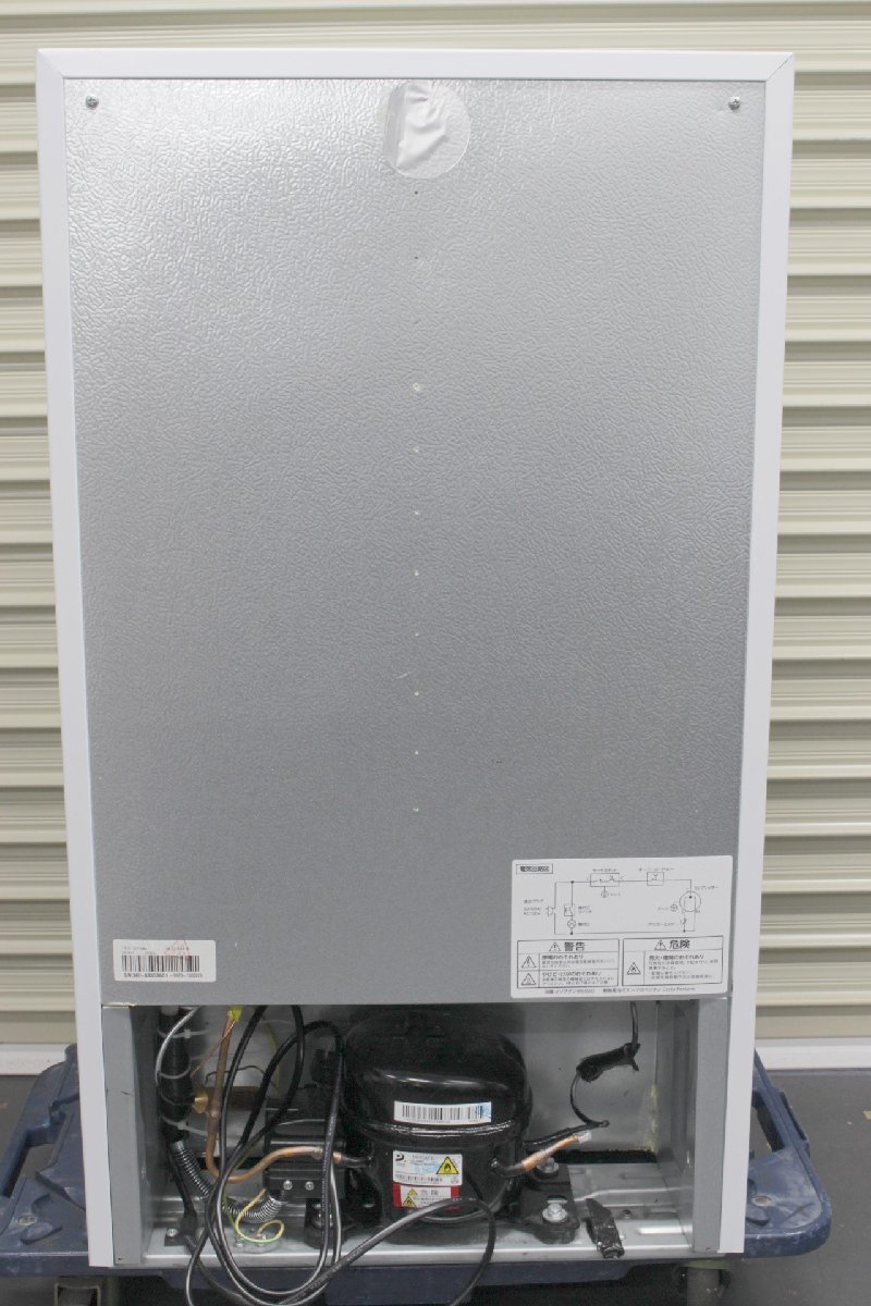 2019年製 IRIS OHYAMA アイリスオーヤマ 冷蔵庫（93L・右開き）1ドア ホワイト KRJD-9GA-W_画像3
