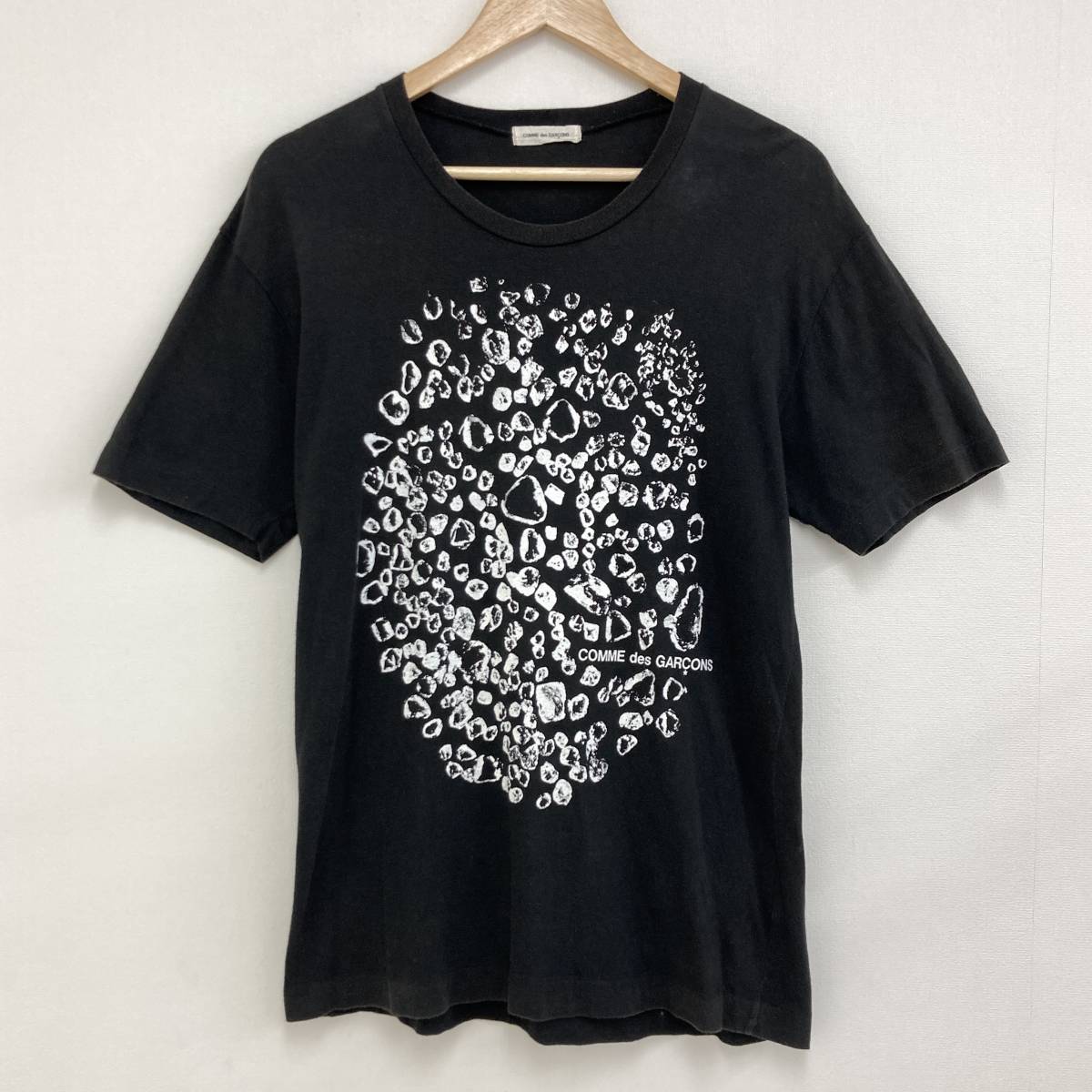 AD1990 COMME des GARCONS 半袖 Tシャツ ブラック 黒 コムデギャルソン カットソー Tee VINTAGE archive 3060243