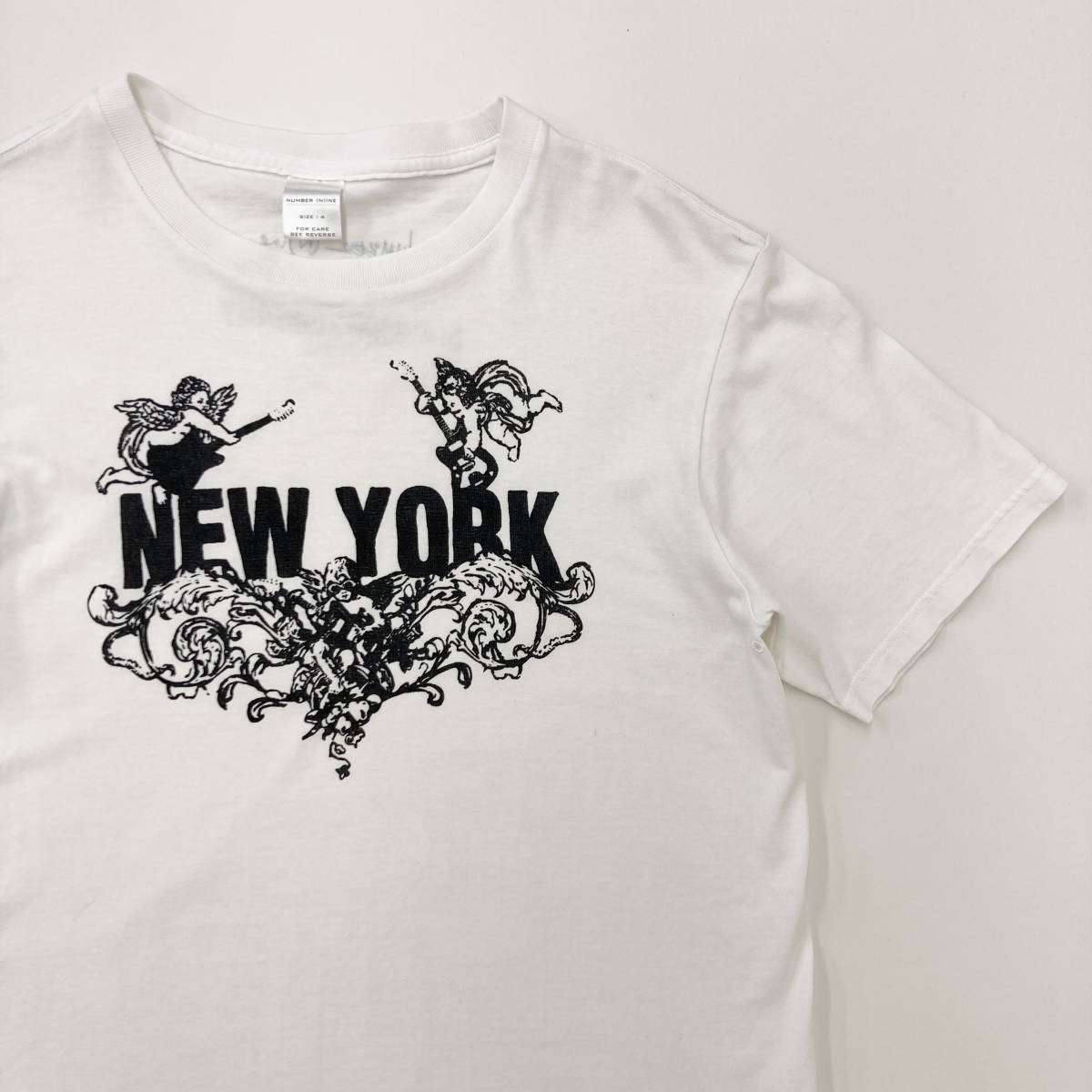 レア 初期 NumberNine 3周年 NEW YORK エンジェル Tシャツ ホワイト 4サイズ Number Nine ナンバーナイン Tee 本人期 archive 3020135_画像3