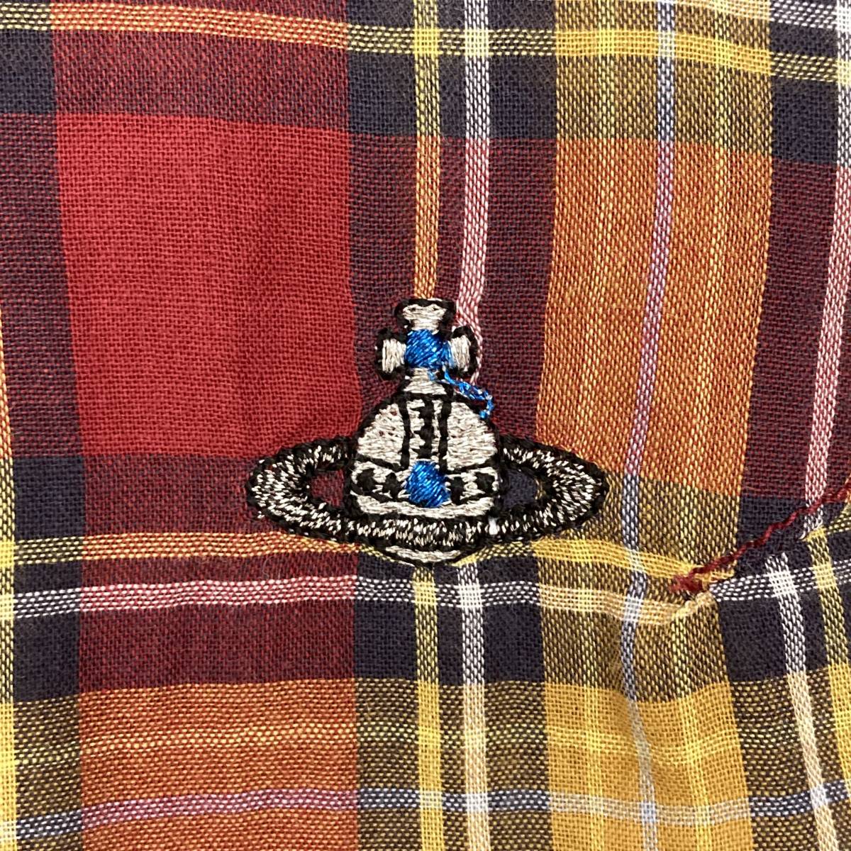 vivienne westwood MAN オーブ 刺繍 チェック 半袖シャツ メンズ 44サイズ (Sサイズ) ヴィヴィアンウエストウッドマン archive 3070190_画像6