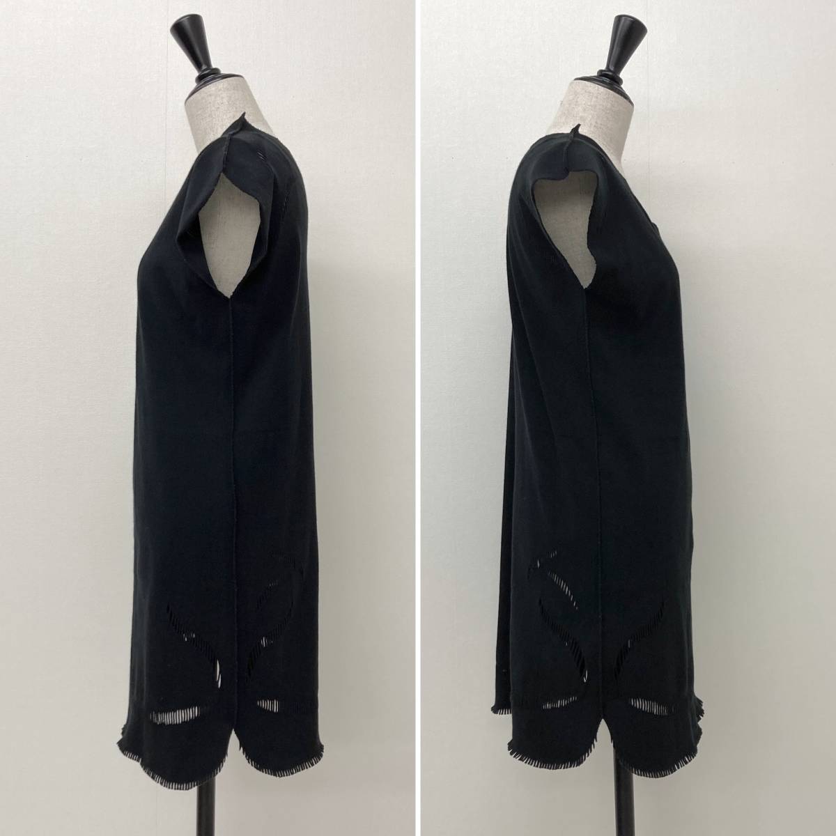 ISSEY MIYAKE A-POC INSIDE ノースリーブ カットソー ブラック 黒 2サイズ イッセイミヤケ PLEATS PLEASE archive 3070134_画像3