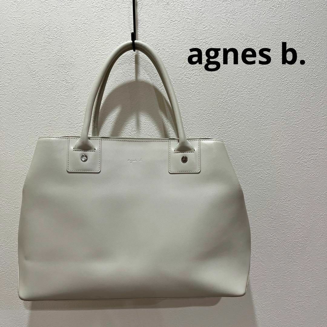 アニエスベー agnes b. バッグ ハンドバッグ ホワイト系 カバン 白