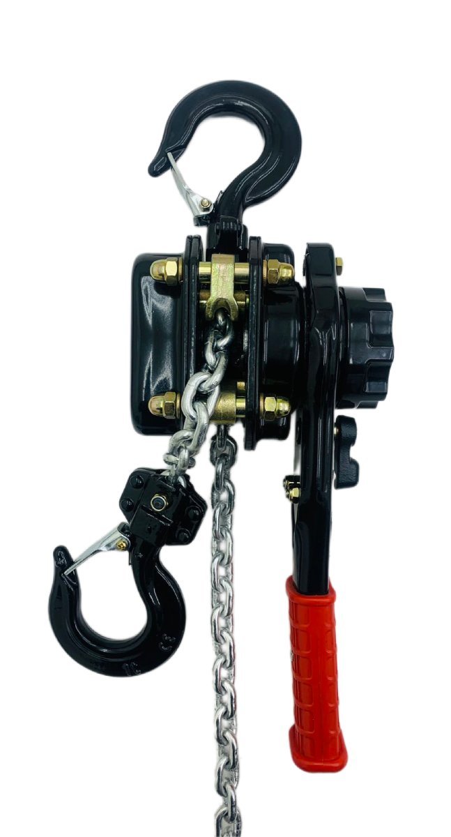 軽量小型 レバーホイスト 1.0t 黒 1000kgレバーブロック（Lever Hoist）チェーンホイスト チェンブロック チェーン ガッチャ 荷締機 高品質_画像5