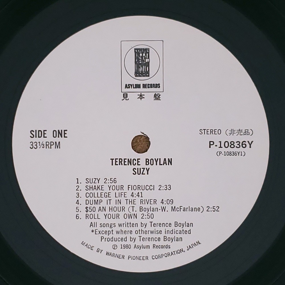 良盤屋◆LP◆テレンス・ボイラン/スージーに贈る☆Terence Boylan/Suzy/1980☆プロモ盤◆Soft Rock，AOR◆P-4563_画像9