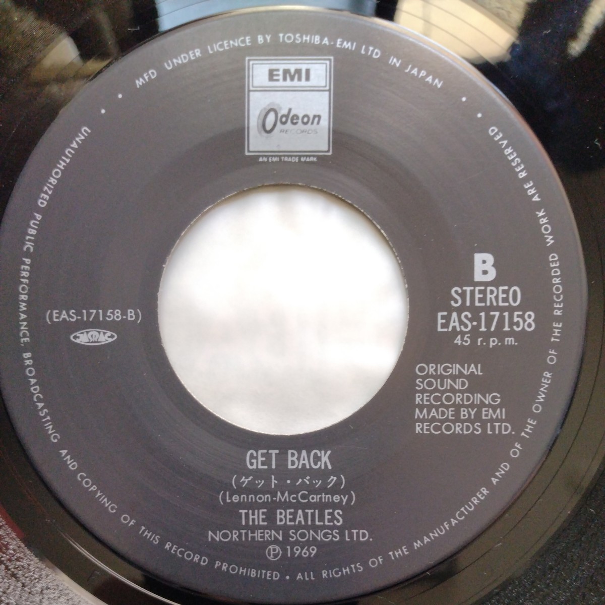 シングル・レコード ビートルズ THE BEATLES/LET IT BE cw GET BACK